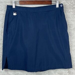 LIZGOLF Skirt Skort Navy Blue Size 6 with Greens Marker